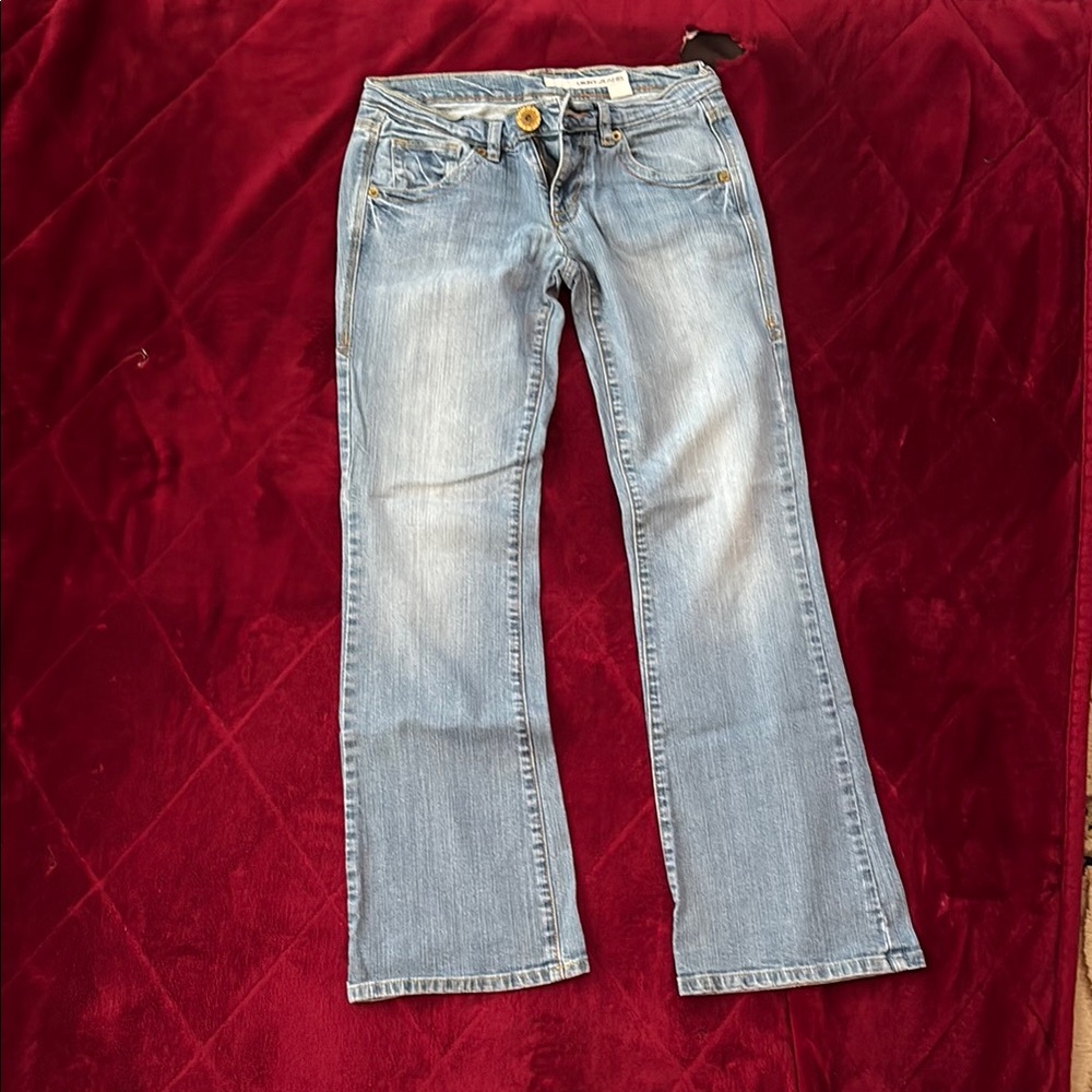 Dkny Blue Boot Cut Jeans with Vintage-Inspired Style